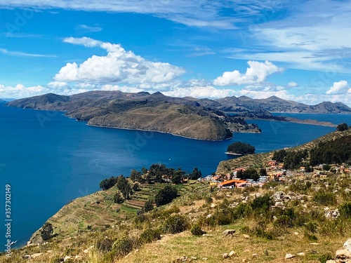 Isla del Sol-island on Titicaca lake, Bolivia