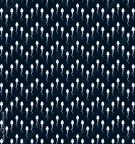 Spermatozoon sperm graphic concept pattern background.