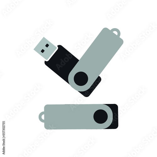 USB flash drive icon vector stick.