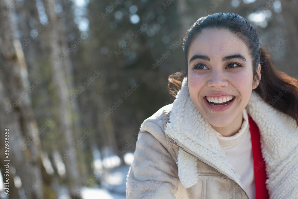 Smiling woman outdoors Smiling woman outdoors