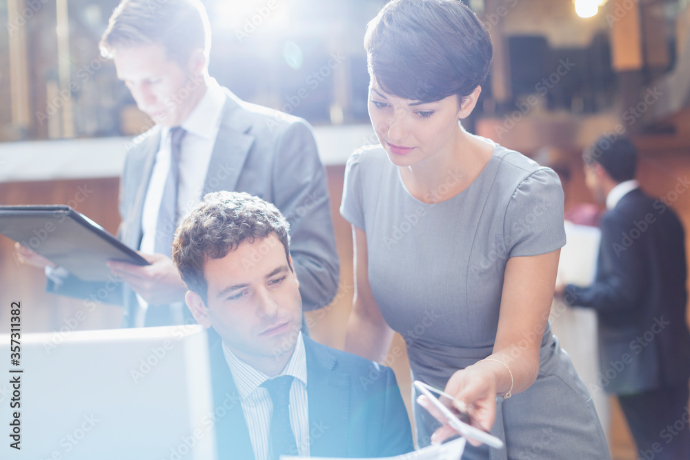 Obraz premium Business people working in office