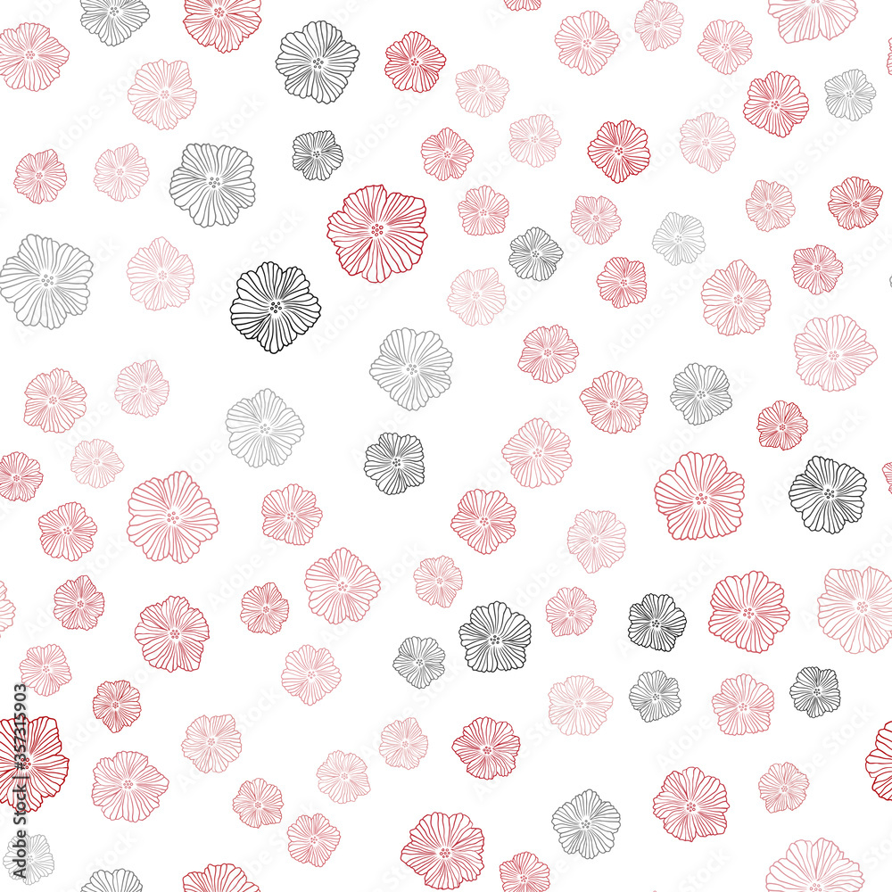 Light Red vector seamless elegant template with flowers. Light Red vector seamless elegant template with flowers.