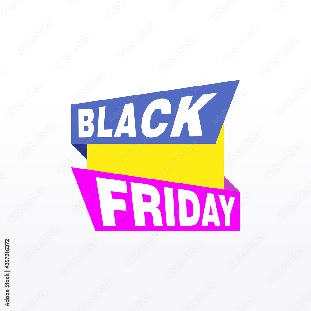 Black Friday sale inscription design template. Black Friday banner. Vector illustration Black Friday sale inscription design template. Black Friday banner. Vector illustration