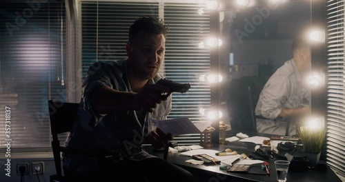 Wallpaper Mural Actor rehearsing action scene Torontodigital.ca