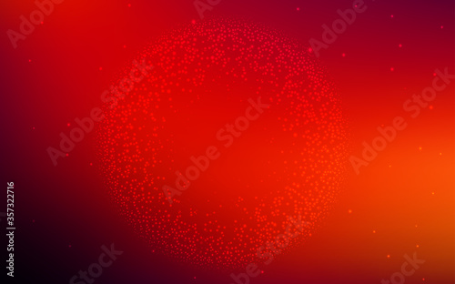 Dark Red vector texture with milky way stars.