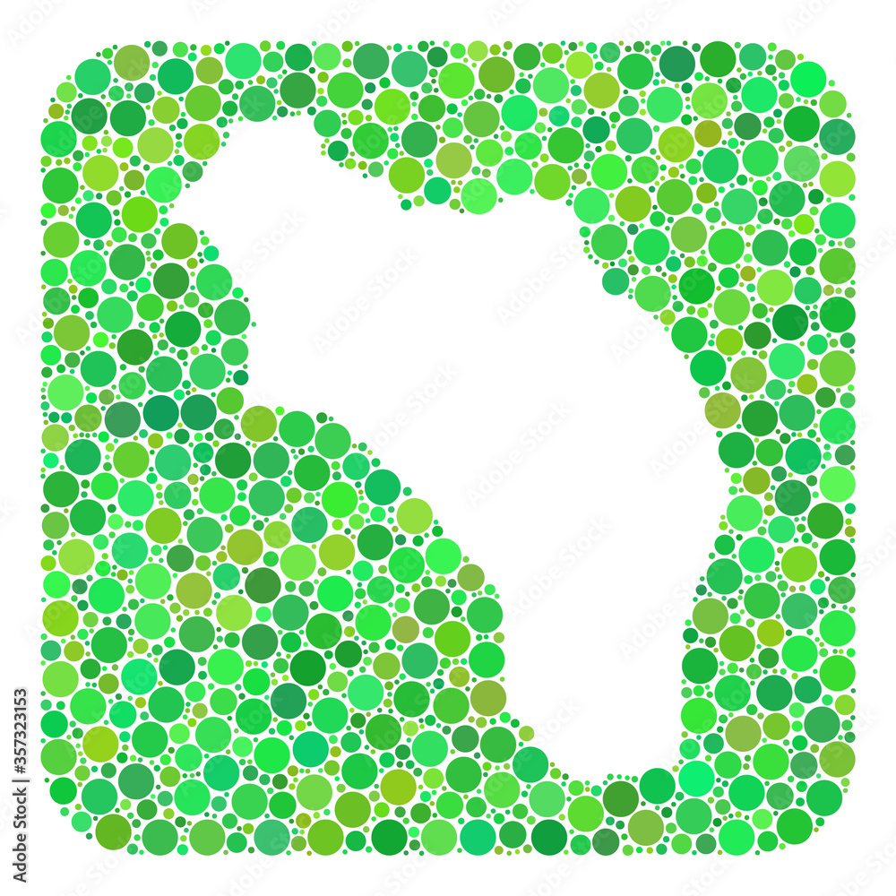 Map of Argentina - La Rioja mosaic designed with rounded rectangle and ...