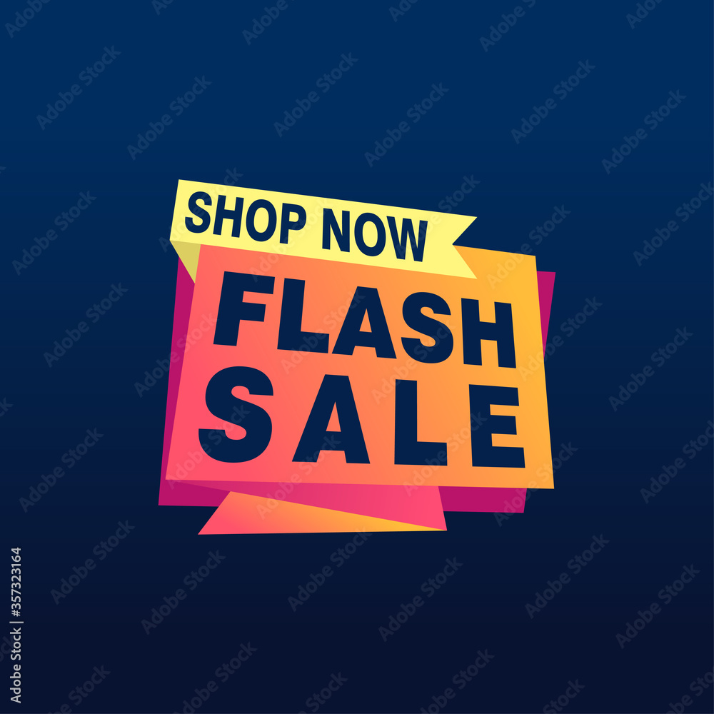 Flash Sale banner template design.Vector illustration. Flash Sale banner template design.Vector illustration.