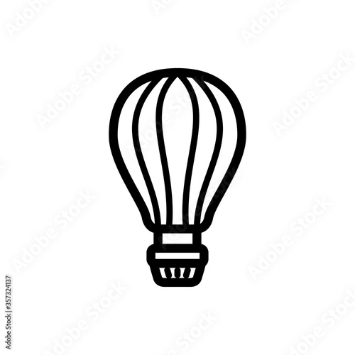 air balloon icon vector logo illustration