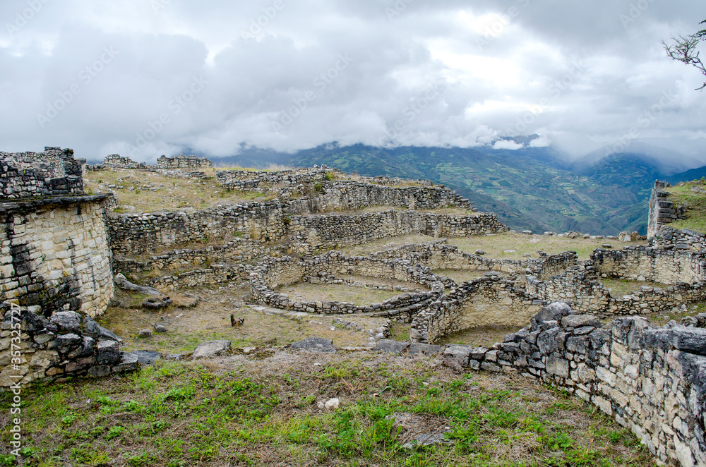 view of the constructions of the chachapoyas
