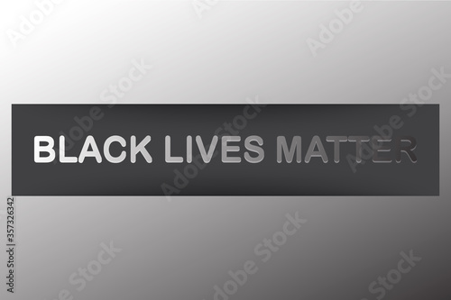 Black lives matter typography about human right of black people in Us. America vector.