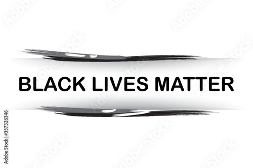 Black lives matter typography about human right of black people in Us. America vector.
