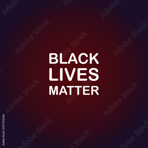 Black lives matter typography about human right of black people in Us. America vector.