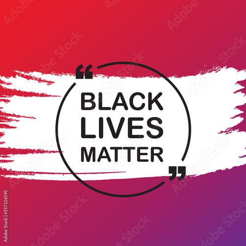 Black lives matter typography about human right of black people in Us. America vector.