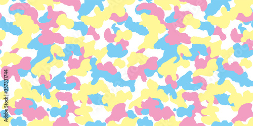 Camouflage background. Seamless pattern.Vector. 迷彩パターン