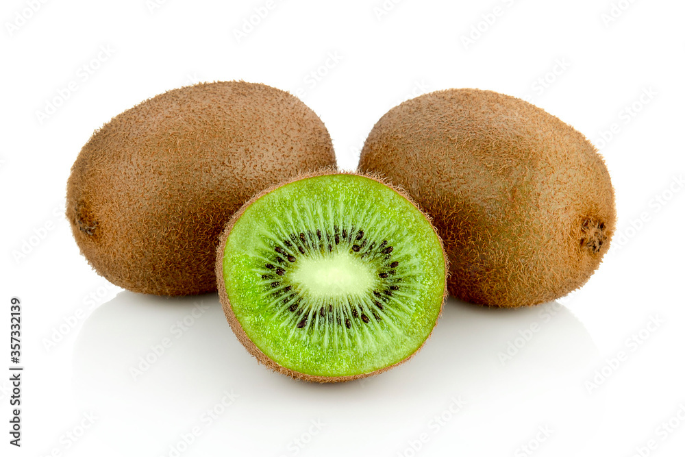 Kiwi fruit isolated on white background Kiwi fruit isolated on white background