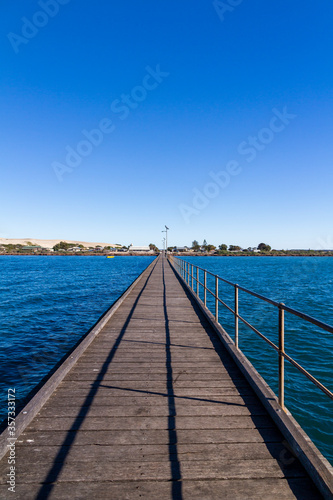 The fishing pier at the whale watching village of Fowlers Bay, South Australia
