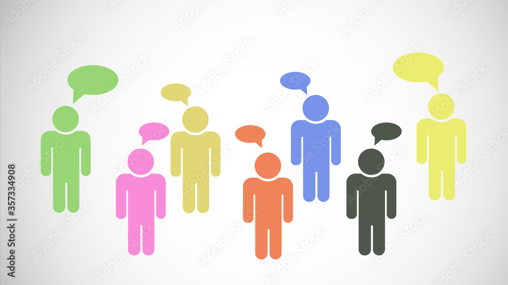 Chat, talk icon illustration Communication concept Chat, talk icon illustration Communication concept