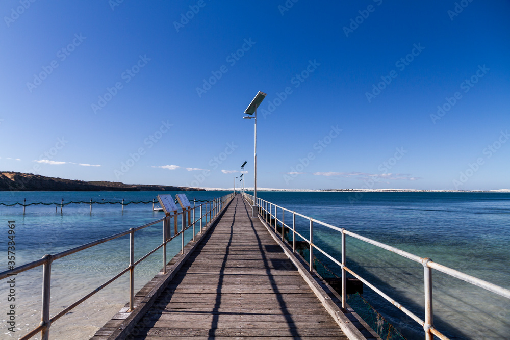 The long fishing pier at Point Sinclair, South Australia