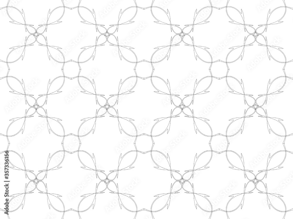Fototapeta premium Seamless pattern design with floral background elements, beautiful ornaments