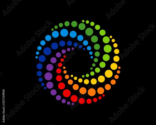 Rainbow vortex circular