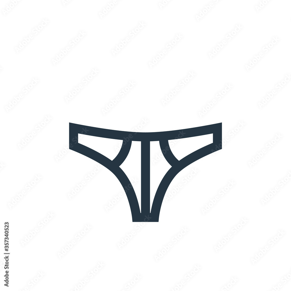 panties vector icon. panties editable stroke. panties linear symbol for use on web and mobile