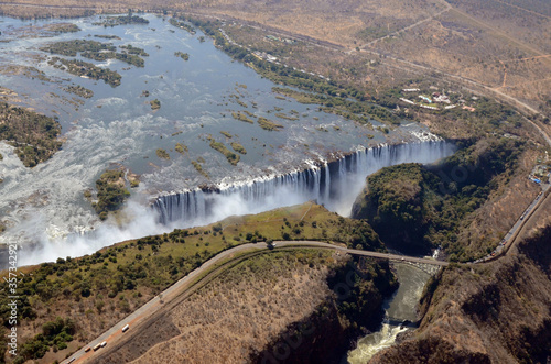 A view of Victoria Falls in Zambia  Africa