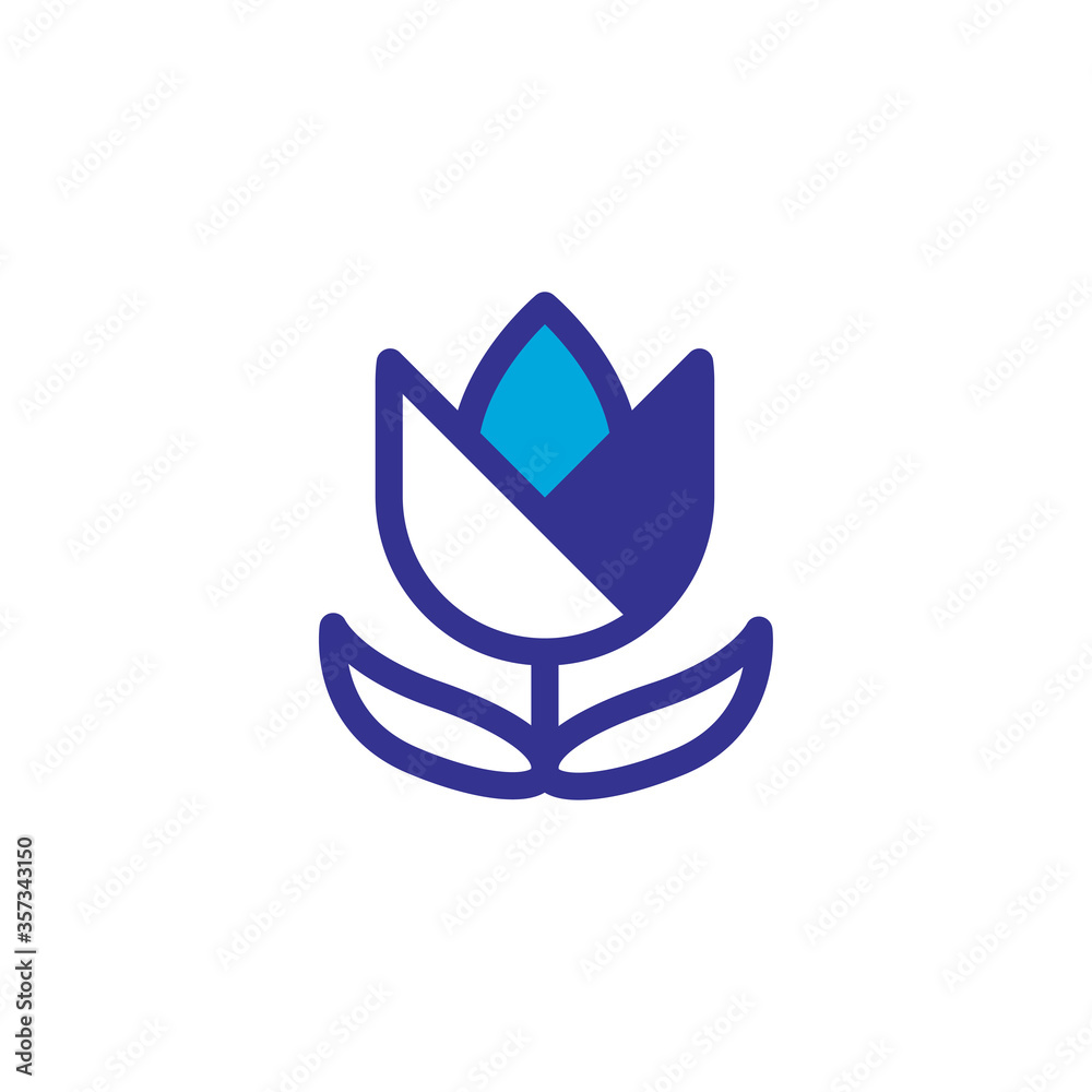 flower icon color style design flower icon color style design