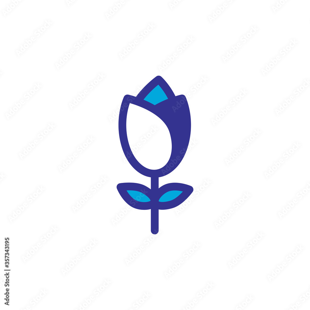 flower icon color style design flower icon color style design