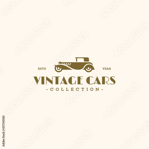 Vintage car logo
