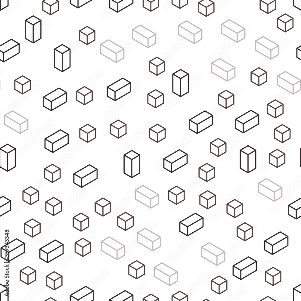 Light Gray vector seamless, isometric cover in polygonal style. Light Gray vector seamless, isometric cover in polygonal style.