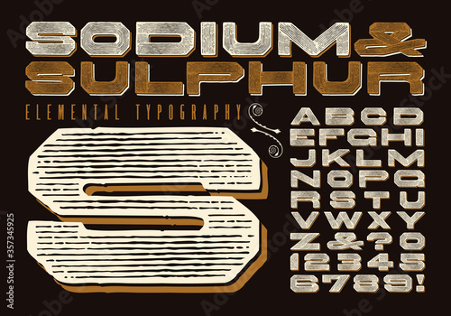 A Retro, Vintage, Rustic Old-West or Circus Sideshow Font
