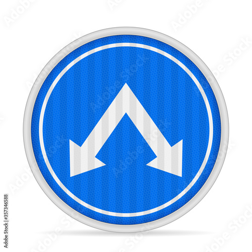 Free Download Keep right or left road sign - GFXLoad