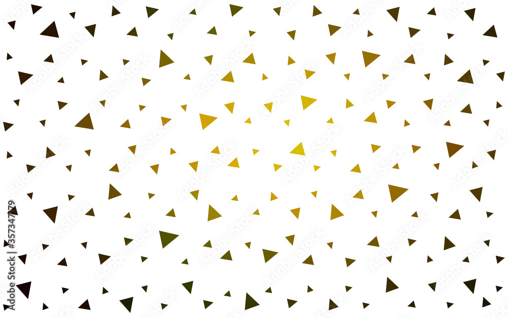 Dark Green, Yellow vector  abstract mosaic backdrop.