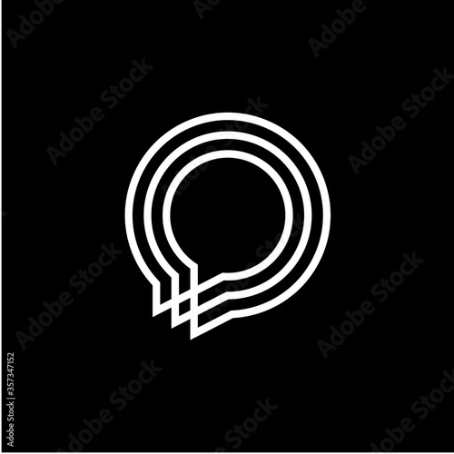 talk chat bubble icon logo vector sign