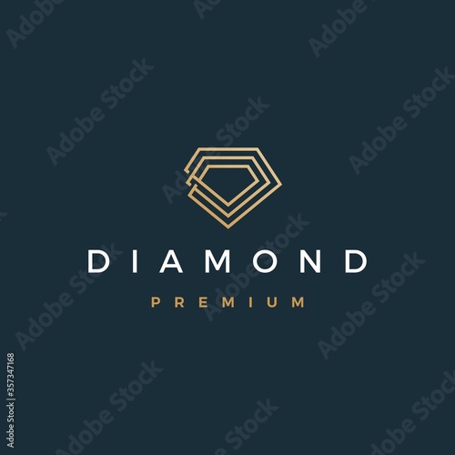 diamond logo vector icon illustration