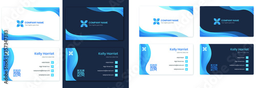 set of business card templates