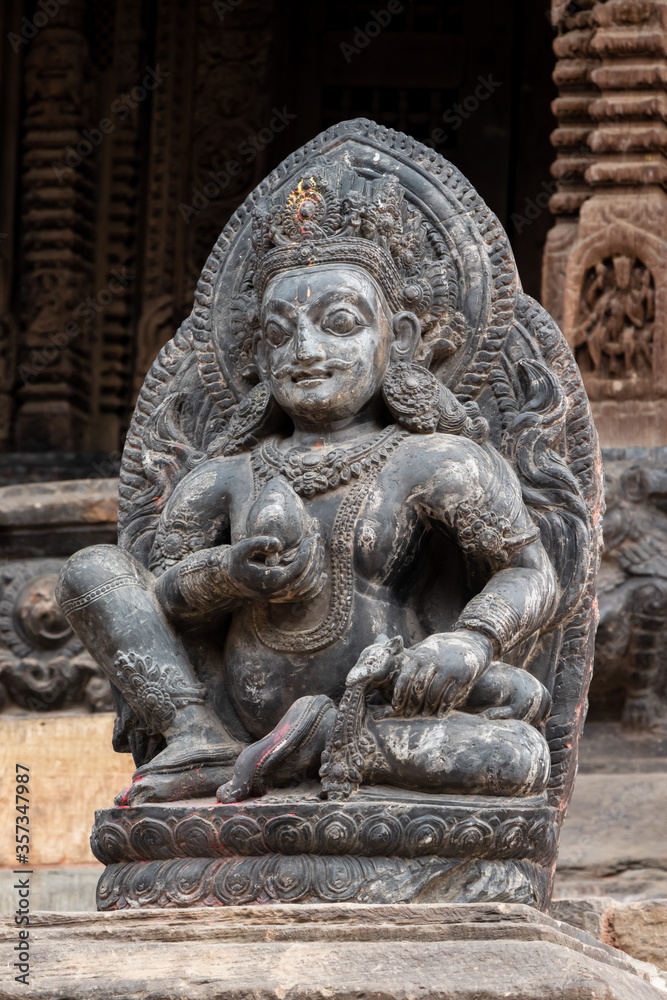 Statue of god in one of the temple of Patan Durbar Square