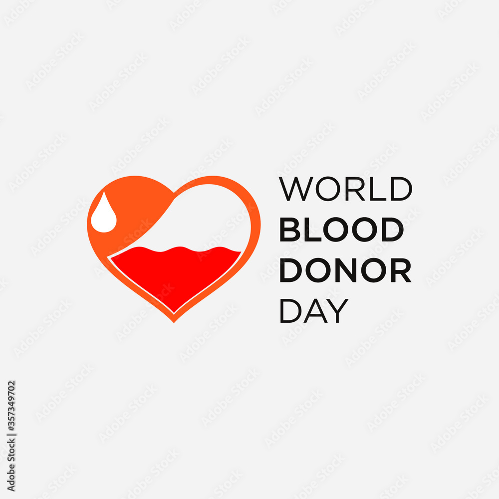 world blood donor day vector.