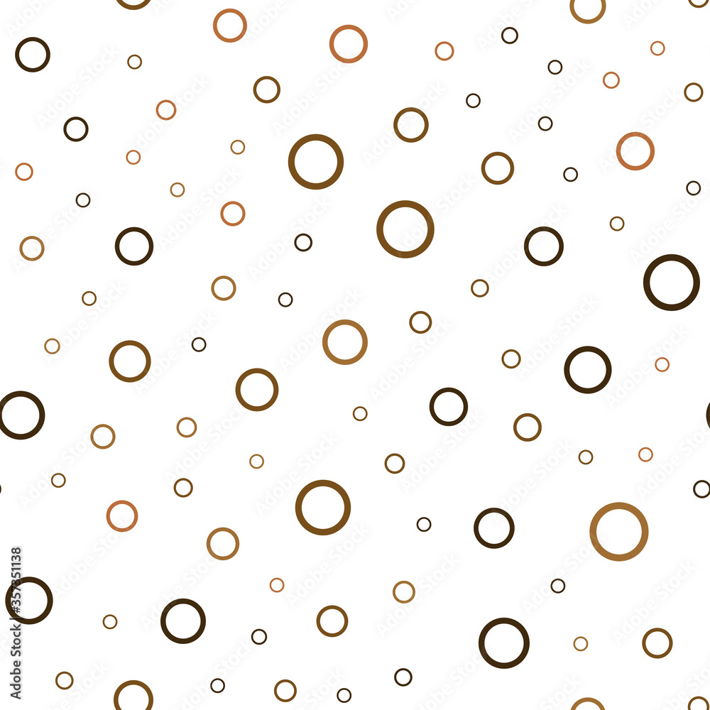 Dark Orange vector seamless cover with spots.