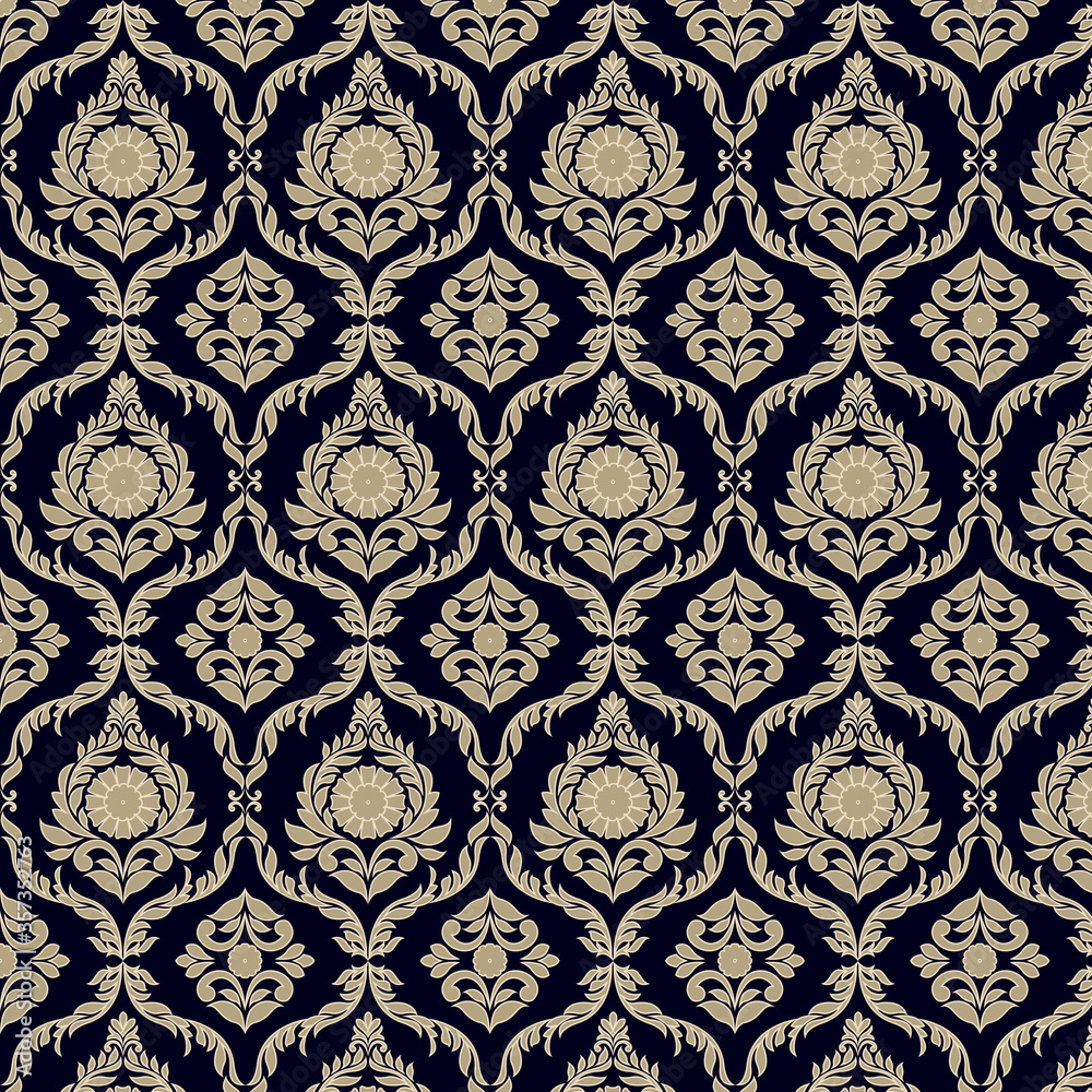 seamless damask pattern