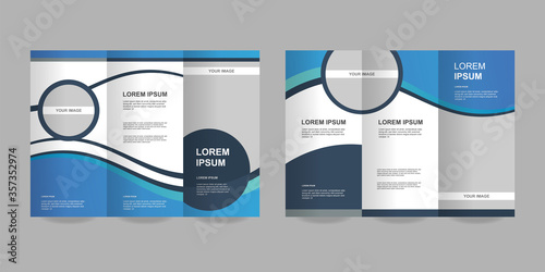 Abstract trifold brochure template. - Vector.