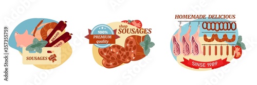 Sausage Flat Compositions Set