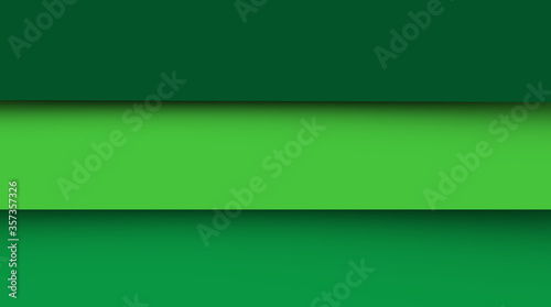 Green abstract 3d greened horizontal stripes, spring concept, can be used as a beautiful background or 3d illustration for web design