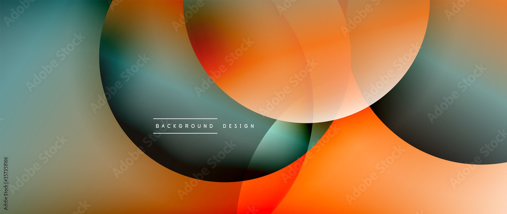Circle modern geometric abstract background with liquid gradients Circle modern geometric abstract background with liquid gradients