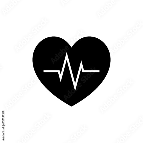 Heart Rate icon Design Element isolated on white background