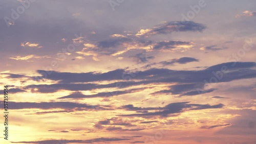 sunset in the sky