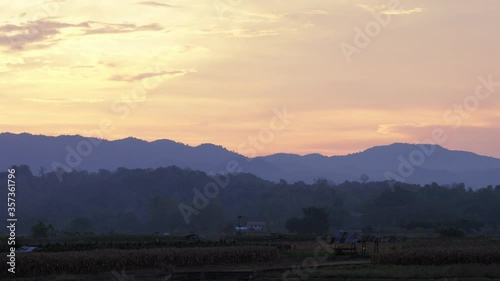 sunrise in the mountains