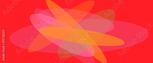 Web banner with oval shapes. Vector illustration. Simle backdrop