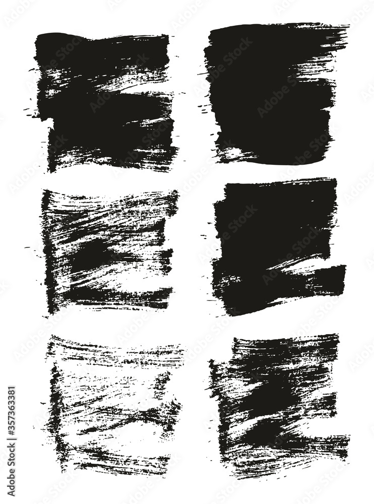 Flat Paint Brush Thin Short Background High Detail Abstract Vector Background Set Flat Paint Brush Thin Short Background High Detail Abstract Vector Background Set