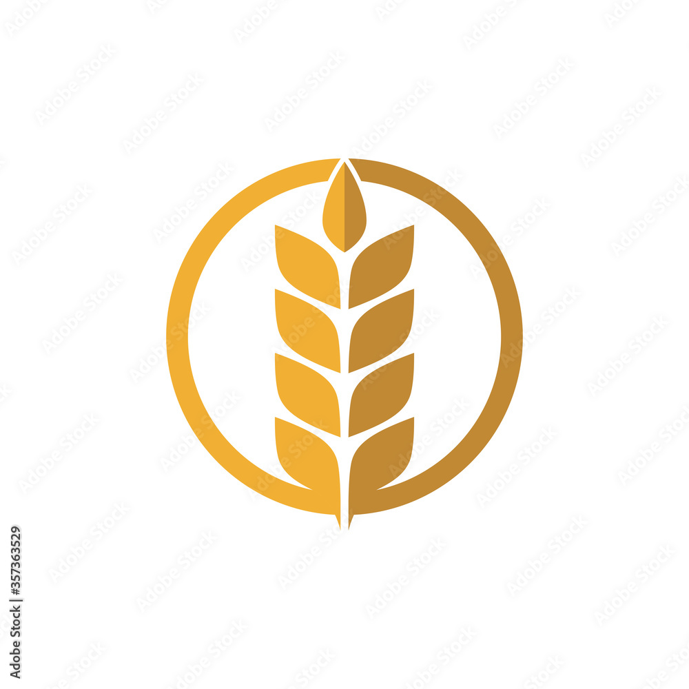 Agriculture wheat Template vector icon design Agriculture wheat Template vector icon design